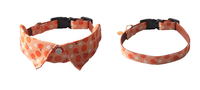 Nouveaux produits pour animaux de compagnie : Collier pour chien avec nœud papillon, série fruits et fleurs en tissu