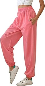 Baggy Joggers de bonne qualité pour femmes sur mesure votre propre style avec décoration en dentelle tissu polaire à bas prix pour l'hiver - Product Image 2