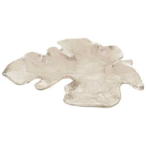 Accueil Hôtel Restaurant Plateau de service de nourriture en aluminium feuille or poli plateau de feuille de bananier - Product Image 5