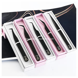 Pinzas para Extensión de Pestañas con Punta de Fibra de Marca Privada, Rectas y Curvas, Antideslizantes, Herramienta para Artistas de Pestañas, Probadas a Mano - Product Image 6