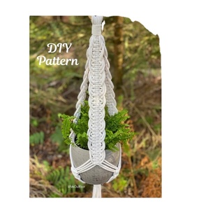 Macrame for Beginner Simple and Easy Customized Macrame Plant Hanger for <b>Wall</b> and Window Decoration - Product Image 1