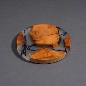 Handcrafted <b>Wooden</b> <b>Coasters</b> with Resin Inlay Unique Durable Drink Mats & Pads Classic Home & Kitchen Decor - Product Image 5