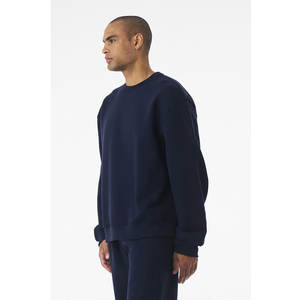 <b>Navy</b> Unisex Fleece Crewneck Sweatshirt Next Level / Bella + Canvas / Tultex-100% Cotton Winter Digital Printing Waterproof - Product Image 3