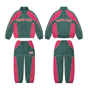 2025 nouvelle mode hommes Nylon coupe-vent survêtement ensemble pour hommes personnalisation complète en gros coupe-vent 100% Nylon survêtements - Product Image 6