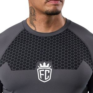 Camiseta de Compresión Deportiva para Hombre, Manga Larga, con Cierre, Secado Rápido, 100% Poliéster, para Entrenamiento - Product Image 6
