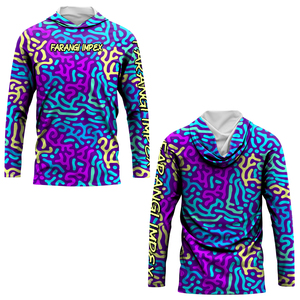 Material de ropa de pesca personalizada Upf 50 + Camisas con capucha de caza de manga larga informales ligeras con capucha para hombres Sudadera con capucha ligera - Product Image 4