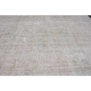 Tapis vintage, tapis turc 9,1x12 pieds, tapis en laine blanc patchwork - Product Image 4