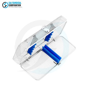Cesta Oftálmica Micro con Tapa, Insertos y Tiras de Acero Inoxidable para una Limpieza, Almacenamiento y Esterilización Seguros - Product Image 6