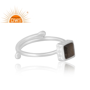 New Pattern Design 925 Sterling Silver Natural Gold Sheen <b>Obsidian</b> Gemstone Ring Custom <b>Jewelry</b> For Women Gift For Her - Product Image 4