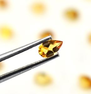 Piedra preciosa de cuarzo citrino Natural de grado AAA facetada lazo de corte de pera amarilla piedra suelta limpia tamaños 5mm X 3mm otros tamaños disponibles - Product Image 4