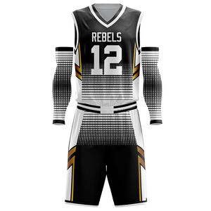 ชุดบาสเก็ตบอลแบบแห้งเร็วเสื้อเจอร์ซีย์แขนกุดผ้าพิมพ์ซับลิเมชันดีไซน์ใหม่ล่าสุด - Product Image 5