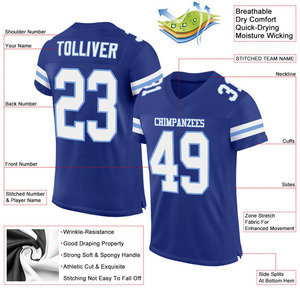 Nouveau maillot de football américain unisexe respirant, veste d'équipe, maillots de football pour adultes, entraînement de groupe de basketball - Product Image 2