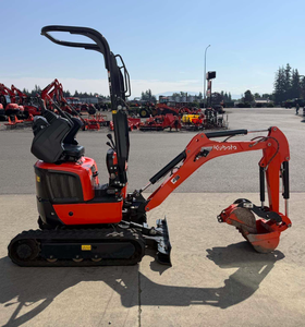 Mini-excavatrice sur chenilles U10-5 de couleur rouge, capacité de la benne de 0,12 m³, moteur, boîte de vitesses, marque de moteur pour - Product Image 2