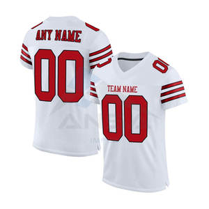 Maillot de football américain personnalisé de haute qualité pour hommes, 100 % polyester, extensible dans les quatre sens, design léger, fabriqué en usine - Product Image 1