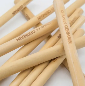 Pailles en bambou réutilisables avec logo gravé personnalisé exportation en gros écologique du Vietnam artisanat en bambou et en bois - Product Image 3