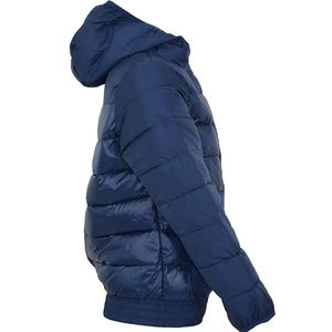 Chaqueta Bomber Acolchada Azul para Hombre, con Cuello, de Piel de Oveja, Ropa Deportiva para Entrenamiento y Jogging, Venta al por Mayor - Product Image 4