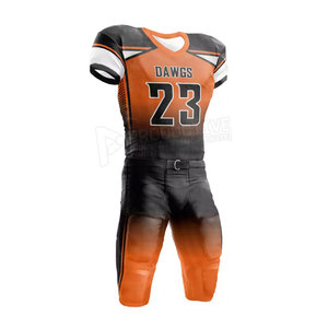 Uniforme de fútbol americano transpirable de diseño personalizado, de secado rápido, de talla grande, manga corta, traje deportivo para correr, directo de fábrica - Product Image 2