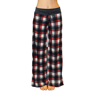 กางเกงลำลองขาแบนกว้างผ้าสักหลาดสีแดงผ้าโพลีเอสเตอร์/ ผ้าฝ้ายผสมโพลีเอสเตอร์แห้งเร็วระบายอากาศเป็นมิตรกับสิ่งแวดล้อม - Product Image 2