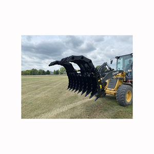 Accesorio de raíz de agarre para tractor agrícola para manejo de troncos de madera de cepillo operación hidráulica y estructura de acero de alta resistencia - Product Image 5
