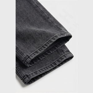 Pantalons en jean pour hommes à impression personnalisée, coton de haute qualité, lavage clair, jeans amples, grande taille pour hommes, fournisseur en gros, OEM - Product Image 6