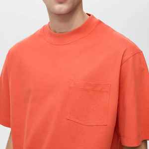 Camiseta de gran tamaño con estampado Dtg liso de algodón 100% para hombre, camiseta personalizada Dtg de alta calidad con serigrafía de peso pesado de 230gsm - Product Image 4