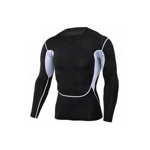 Chemises de Compression pour hommes, haut tendance, Design personnalisé, Gym, course à pied, mma, protection contre l'éruption cutanée, Sublimation, manches longues, bjj sports - Product Image 5