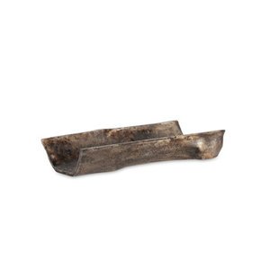 Plateau de service en bois de forme rectangulaire pour décoration de table d'hôtel à la maison et plateau d'utilisation de service avec poignée dorée en métal - Product Image 3