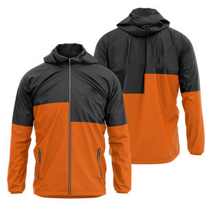 Conjunto de Dos Piezas para Hombre, Chaqueta y Pantalones Cortos Cortavientos Personalizados, Traje Deportivo con Cremallera Reflectante, Chaqueta Cortavientos de Nailon de Dos Piezas para Hombre - Product Image 3