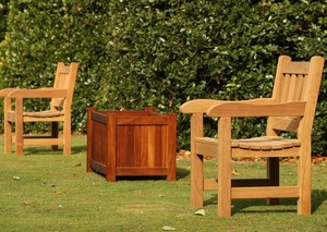 Modern Design <b>Garden</b> Teak Dining <b>Chair</b> Durable and Wholesome Natural <b>Wood</b> Color Safe Packaging for Park Villa Exterior Use - Product Image 2