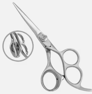 Tijeras profesionales de corte de pelo de peluquero de acero inoxidable tornillo de dedo ajustable de Pakistán tipo de belleza - Product Image 6