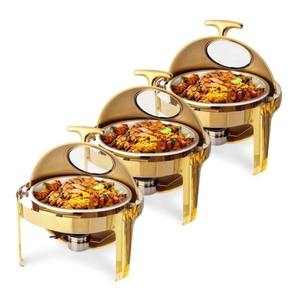 Free Chafing Dish Best Quality Stainless Steel <b>Buffet</b> Chafing Dish <b>Food</b> <b>Warmer</b> For Hotel Event Serving With Latest Best Design - Product Image 2