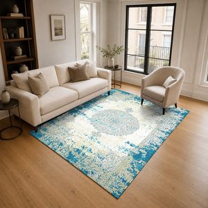 Tapis RUGS DEPOT LXDP-0150, vente en gros, multicolores, neutres, contemporains, géométriques, imprimés numériquement, lavables en machine, en chenille, antidérapants - Product Image 2
