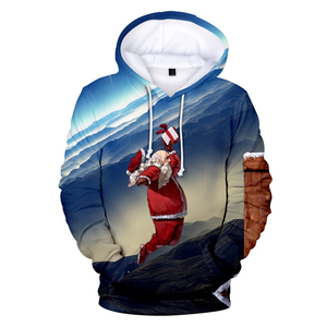 Hot Selling 3D Printed Christmas Logo Sublimation Men <b>Hoodies</b> Oversized Pullover Drawstring Men <b>Hoodies</b> <b>Lightweight</b> <b>Hoodies</b> - Product Image 2