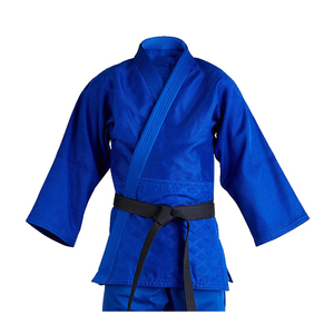 Conjuntos de uniformes de artes marciales con patrón sólido de secado rápido, trajes de Karate transpirables de talla grande al por mayor - Product Image 5