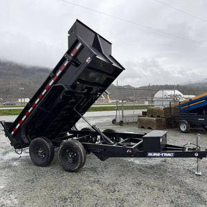 Remolque Volquete Certificado, Fácil de Operar, Remolque Volquete Hidráulico 6x10, 7,000 lb de Peso Bruto Vehicular con Rampas - Product Image 1