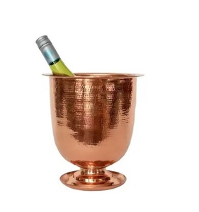 Premium Quality Hammered Copper Wine <b>Bucket</b> Handmade Shiny Gold Storage Beverage Tubs High Demand Bar Cooler Beer Metal - Product Image 2