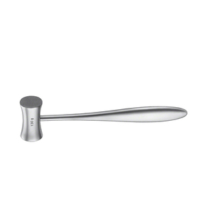 Maillet de marteau à tête dentaire 185 mm 7.14 "Diam 25 mm en acier inoxydable 234 g 130 g marteaux à os orthopédiques maillets - Product Image 6