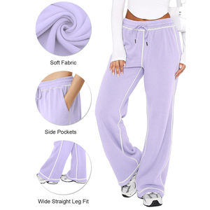 กางเกงทรงบานเอวสูงสำหรับผู้หญิง กางเกงทรงบานกระชับหน้าท้อง กางเกงผู้หญิงแบบมีตะเข็บ กางเกงทรงบานในปี 2026 - Product Image 4