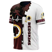 Maillot de football unisexe personnalisé 100% polyester T-shirt mode sport col américain manches courtes anti-UV respirant