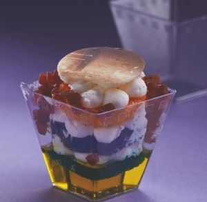 Vaso de plástico de poliestireno desechable de 175ml para helado, forma cónica lisa y Lisa para fiestas pequeñas - Product Image 6