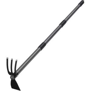Houe de jardin industrielle haut de gamme de 45 pouces avec manche long en métal et lame en acier au carbone (8 pouces) – Outil 2-en-1 pour la culture et le désherbage - Product Image 1