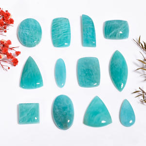 100% naturel Amazonite lâche pierres précieuses Cabochon pierres précieuses en vrac en gros Lot mélange forme et pierres précieuses fines pour la fabrication de bijoux - Product Image 5