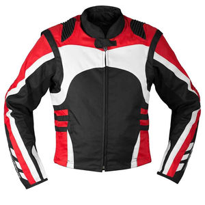 Chaqueta de Motociclista de Cuero Genuino para Hombre, Fabricada por OEM, Ropa Exterior de Motociclista con Cremallera y Hombreras Acolchadas - Product Image 5