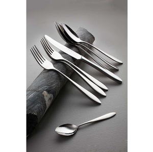 Juego de cubiertos de acero inoxidable cubiertos profesionales con acabado plateado para restaurantes, hoteles, catering, vajilla y utensilios de cocina - Product Image 1