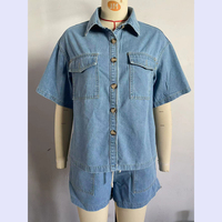 Novedades 2025: Conjunto de Falda y Shorts Vaqueros Casuales para Mujer, 100% Algodón, Cortavientos, Estilo Sexy para Invierno