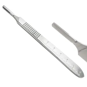 Micro cuchillas, mangos redondos de bisturí, acero inoxidable, Dental, titanio, mango de bisturí quirúrgico, equipo médico - Product Image 6