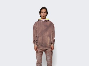Sweat à capuche épais et lavé à l'acide personnalisé pour hommes et femmes 100% coton teint en plaine pour l'hiver - Product Image 6