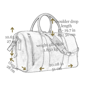 Bolso de lona de cuero para viaje - Product Image 4