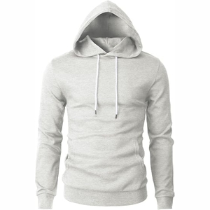 Kandari เสื้อฮู้ดกีฬาสำหรับผู้ชายสีทึบเทคนิคการปักลาย3D - Product Image 1