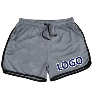 Pantalones Cortos de Malla de Poliéster/Algodón para Hombre, Gruesos y Resistentes, con Cordón Ajustable, Estampado Personalizado, Color Sólido, Ecológicos, de Cintura Alta - Product Image 3